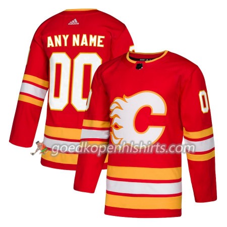 Calgary Flames Custom Adidas 2018-2019 Alternate Authentic Shirt - Mannen